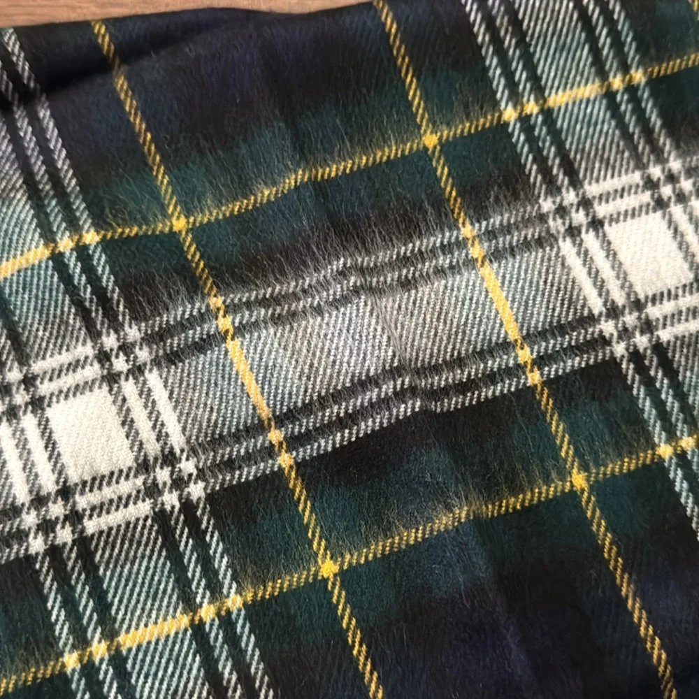 Christian Dior Monsieur Scarf Nova Check Plaid Cashmaire 100% Acrylic Japan Made